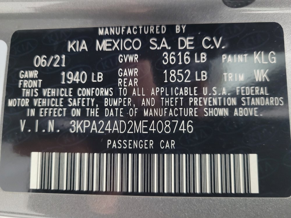 Used 2021 Kia Rio S w/ Technology Package image 33