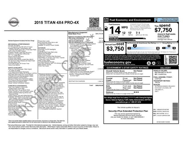 Used 2015 Nissan Titan PRO-4X w/ Pro-4x Luxury Package AWD/4WD image 35