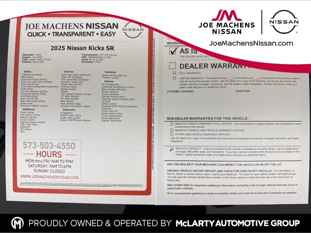 Certified 2025 Nissan Kicks SR image 31