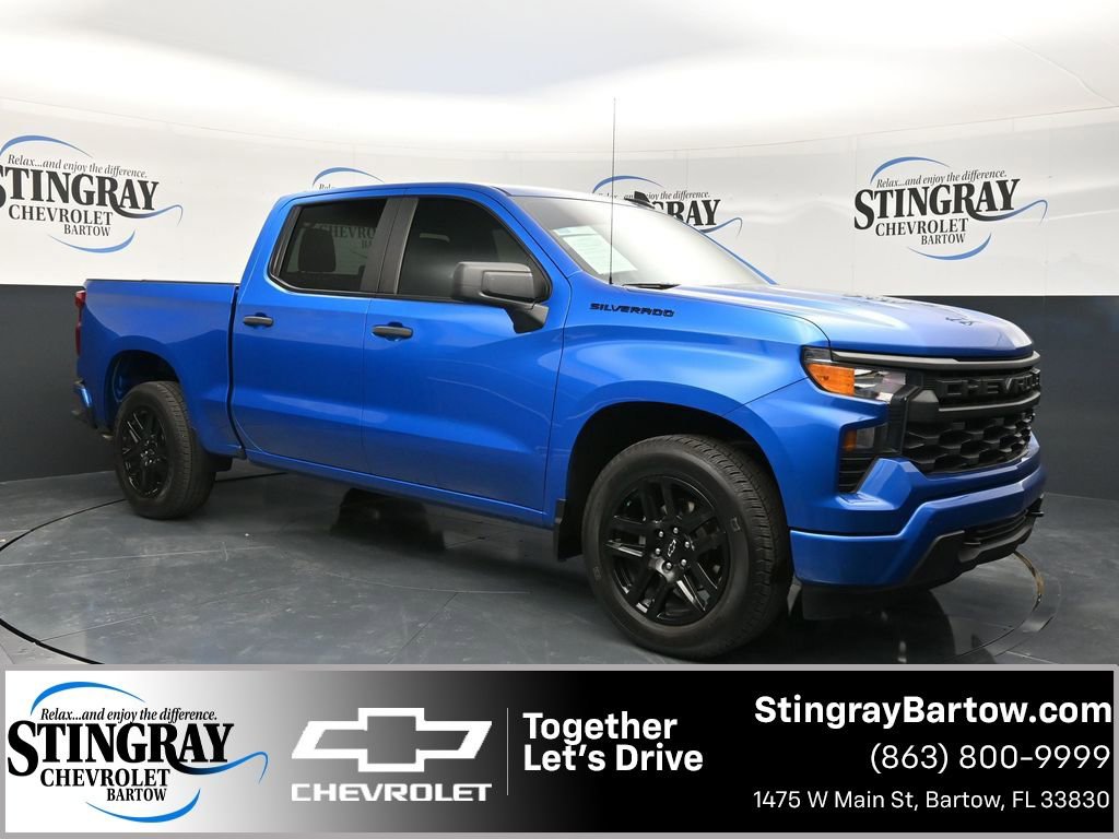 Certified 2024 Chevrolet Silverado 1500 Custom w/ LPO, Dark Essentials Package