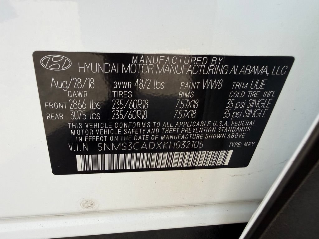 Used 2019 Hyundai Santa Fe SEL AWD/4WD image 39