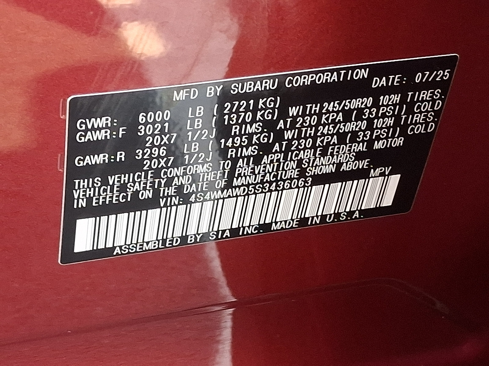 Certified 2025 Subaru Ascent Bronze Edition w/ Popular Package #2 AWD/4WD image 28