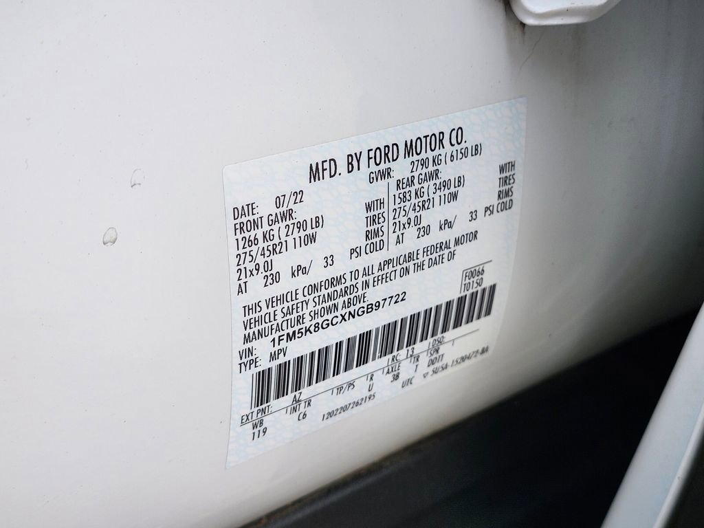 Certified 2022 Ford Explorer ST w/ Equipment Group 401A image 36