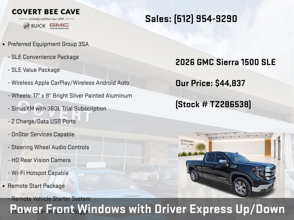 New 2026 GMC Sierra 1500 SLE w/ Preferred Package RWD image 18