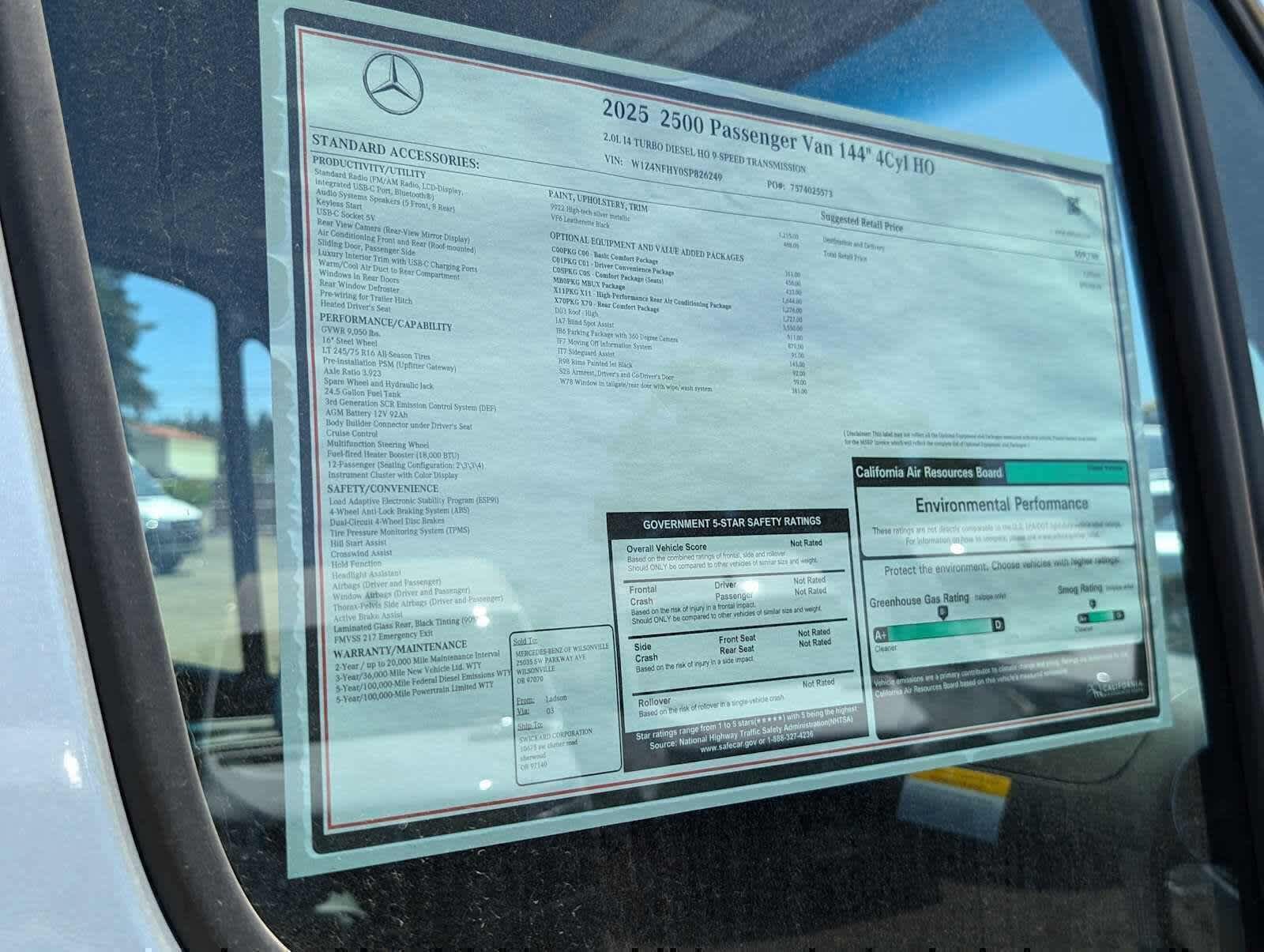 New 2025 Mercedes-Benz Sprinter 2500 image 15