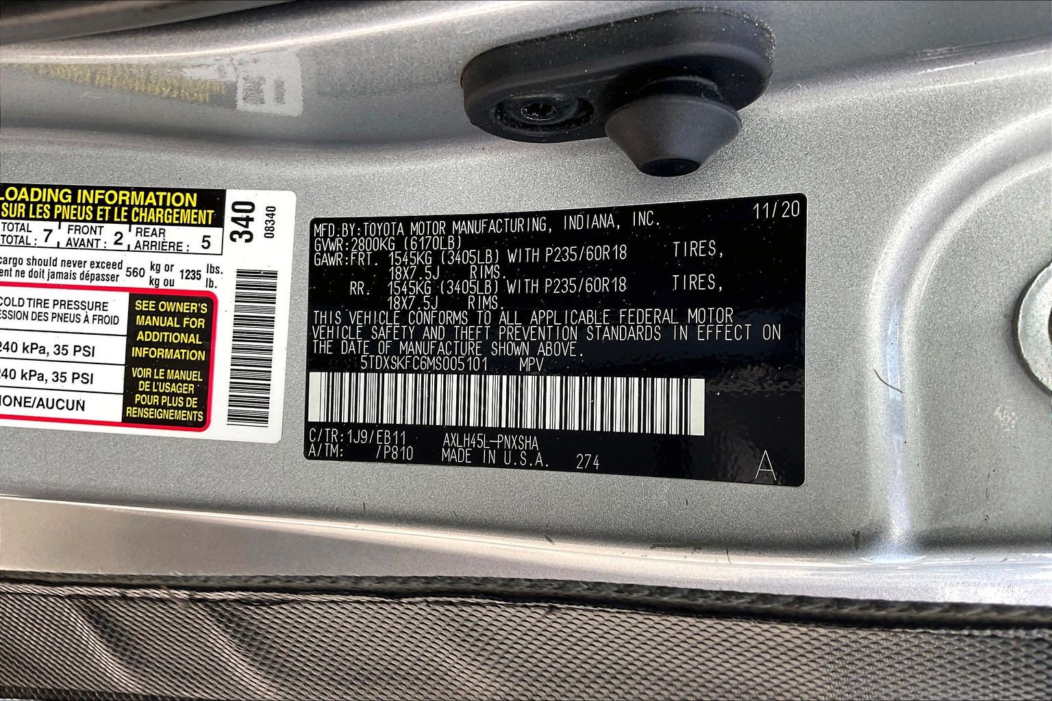 Used 2021 Toyota Sienna XSE AWD/4WD image 37