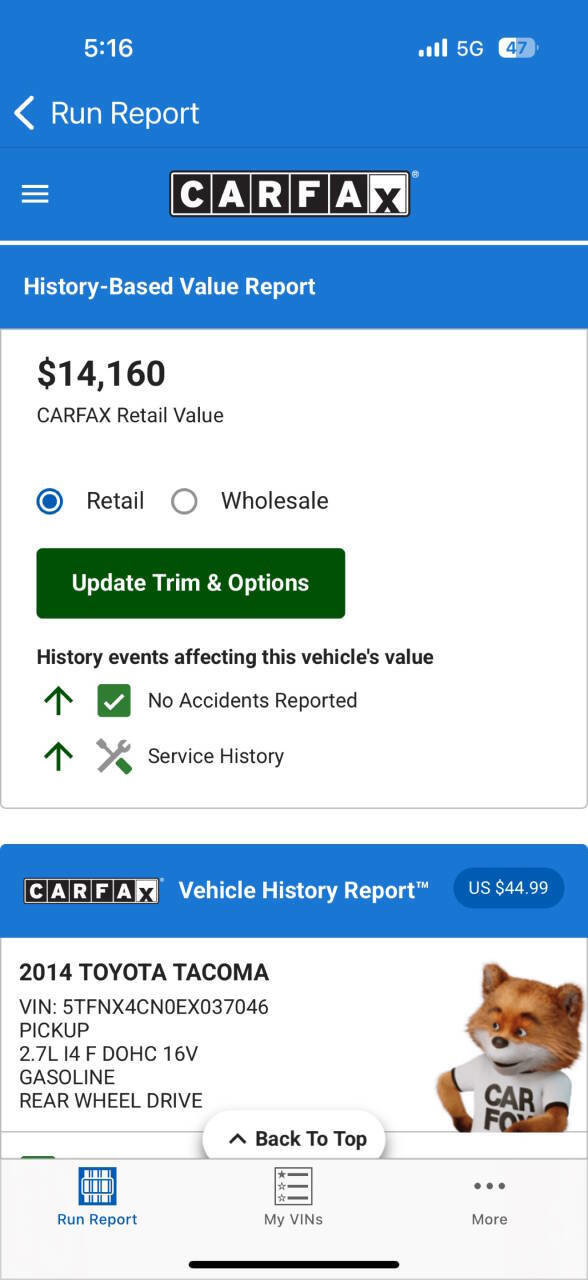 Used 2014 Toyota Tacoma 2WD Regular Cab image 12