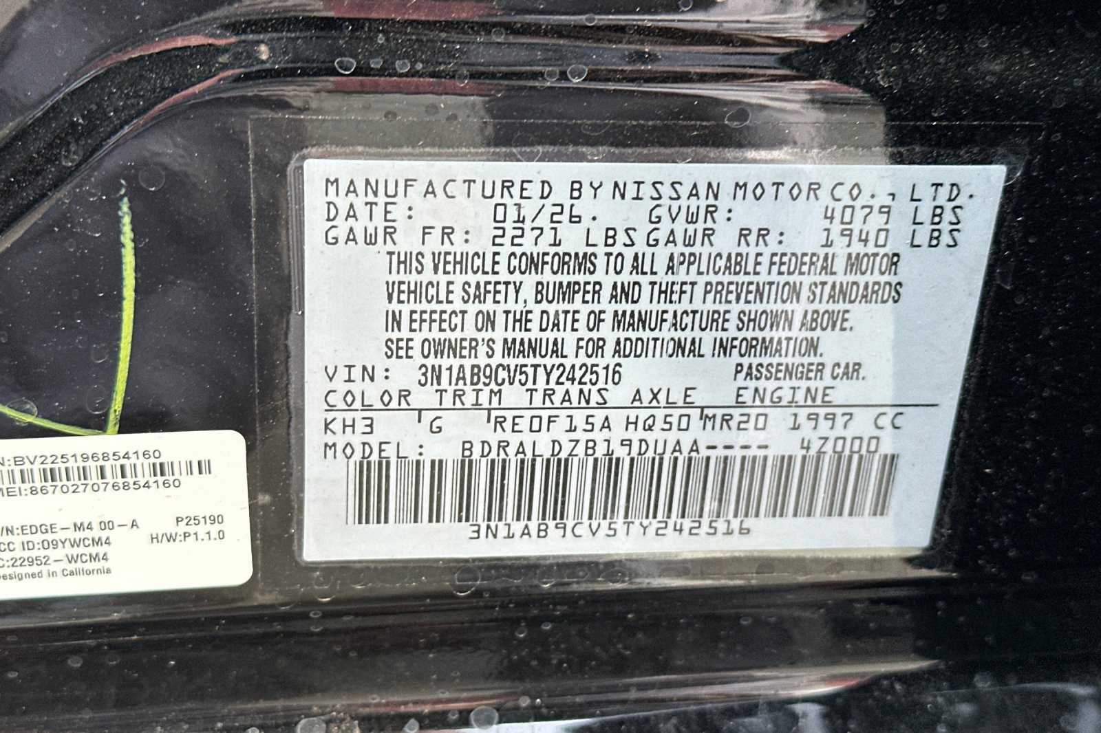 New 2026 Nissan Sentra SV w/ Floor Mat Package FWD image 26