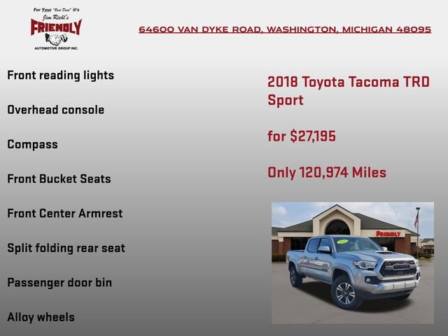 Used 2018 Toyota Tacoma TRD Sport w/ Technology Package AWD/4WD image 30