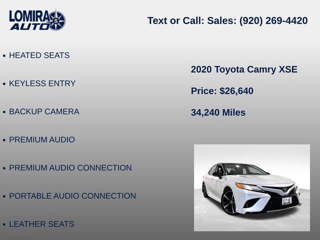 Used 2020 Toyota Camry XSE FWD image 14
