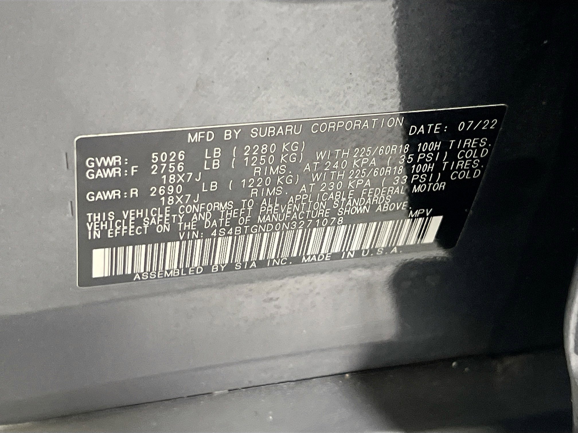 Used 2022 Subaru Outback Limited XT image 33