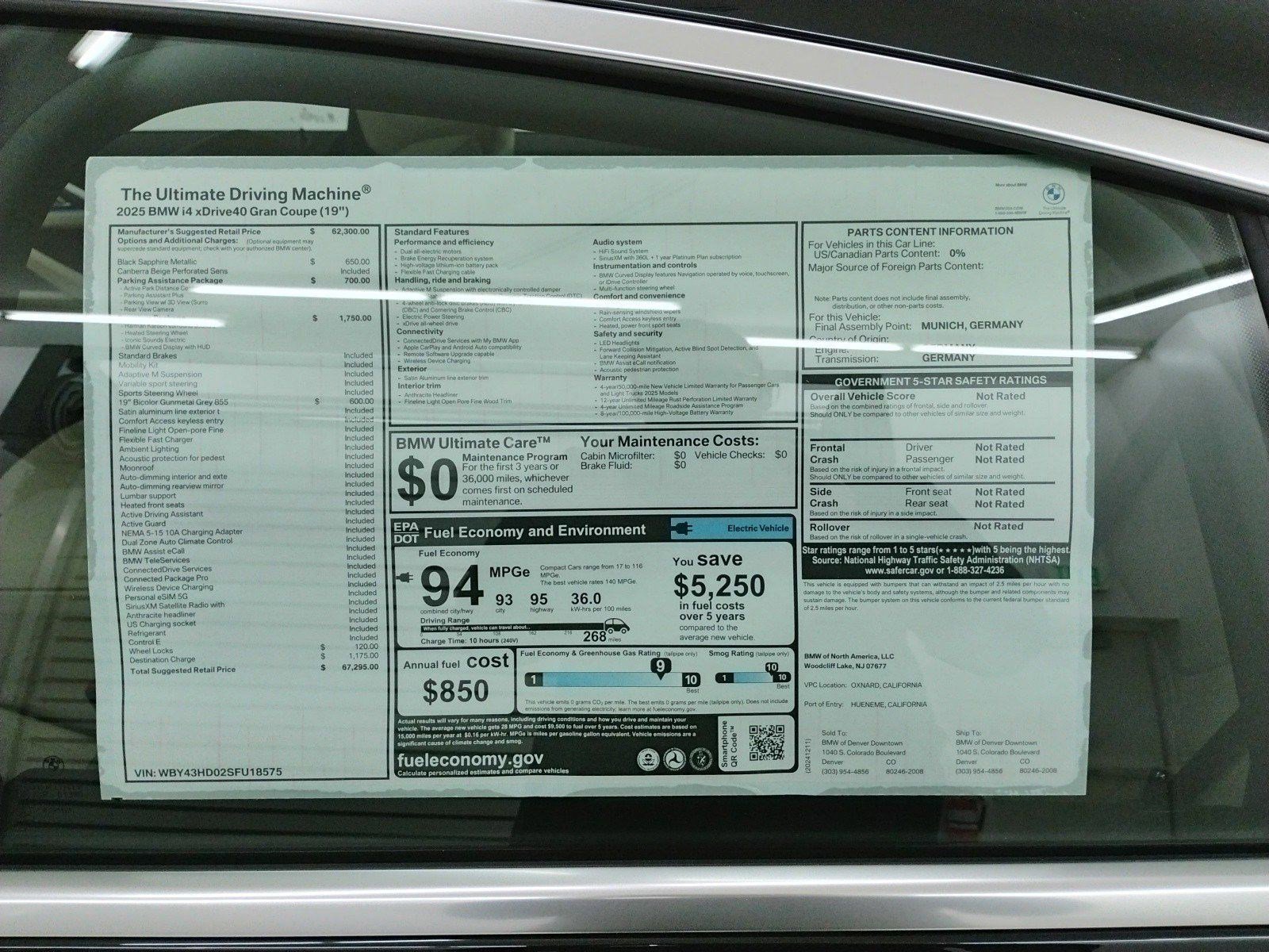 Used 2025 BMW i4 xDrive40i w/ Premium Package image 20