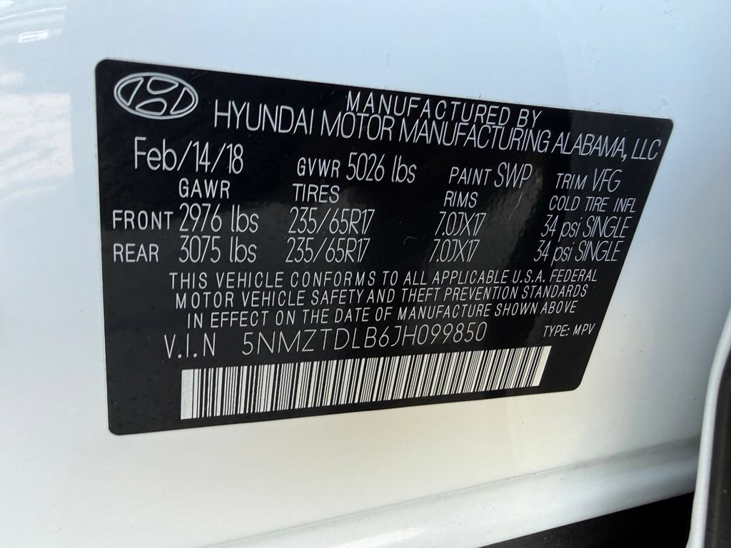 Used 2018 Hyundai Santa Fe Sport w/ Cargo Package AWD/4WD image 36
