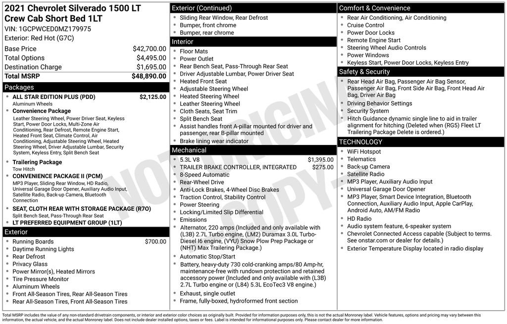 Used 2021 Chevrolet Silverado 1500 LT w/ All Star Edition Plus RWD image 6
