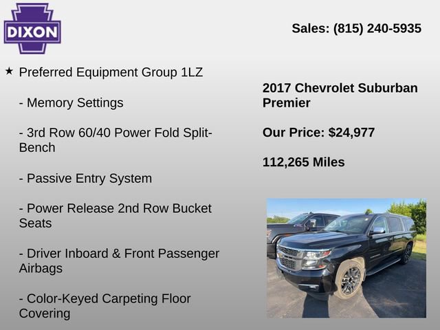 Used 2017 Chevrolet Suburban Premier AWD/4WD image 4