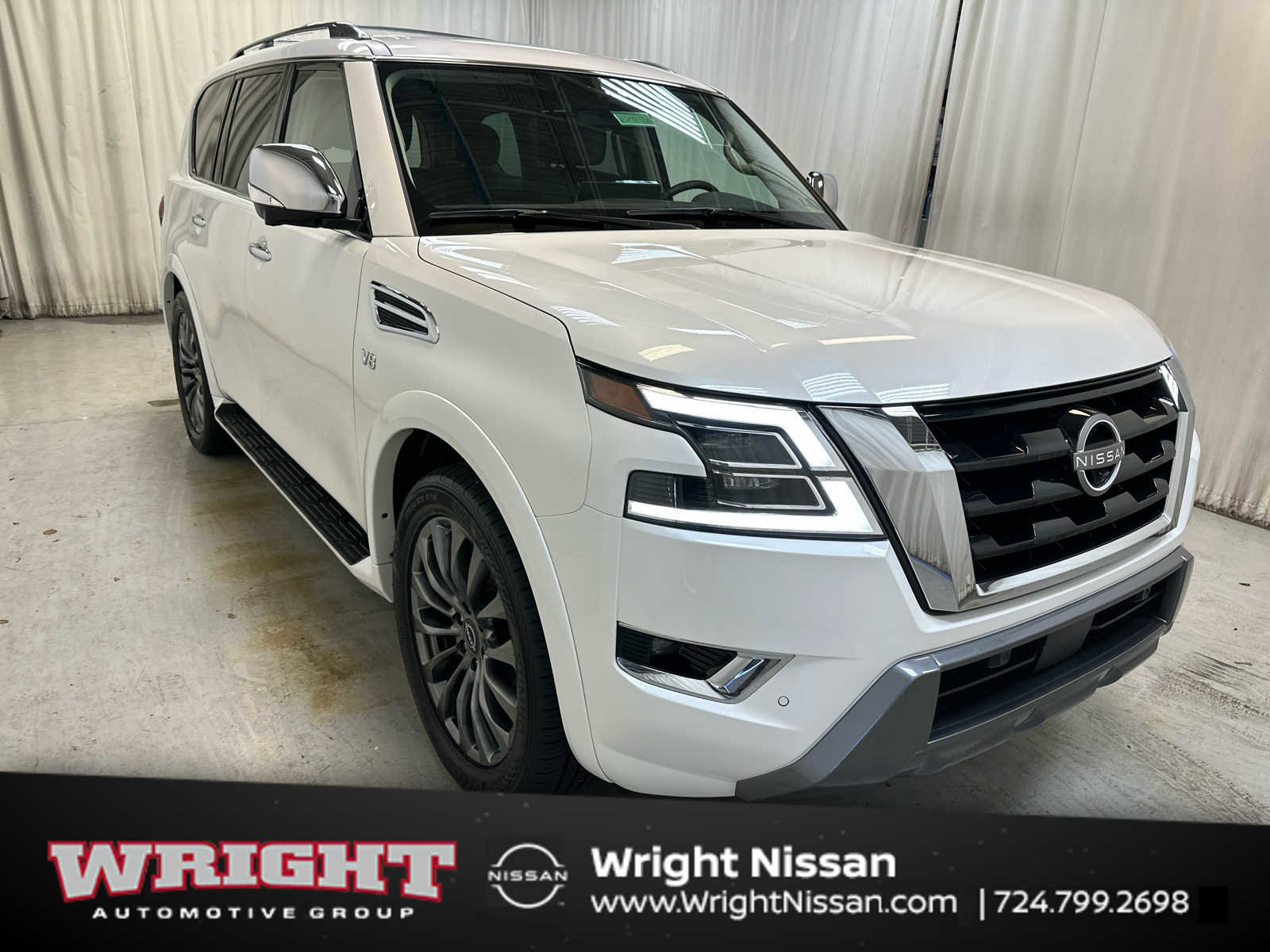 Certified 2022 Nissan Armada Platinum w/ Captain's Chairs Package