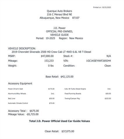 Used 2019 Chevrolet Silverado 2500 LT AWD/4WD image 6