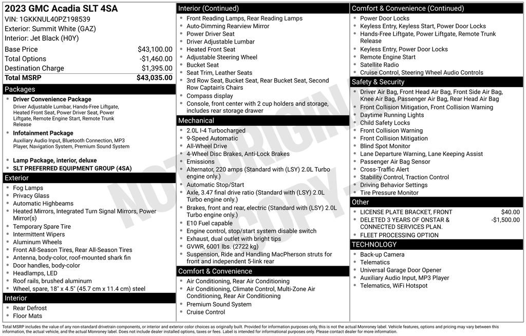 Used 2023 GMC Acadia SLT image 17