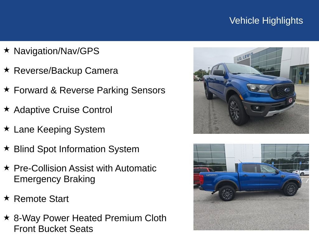 Used 2019 Ford Ranger XLT w/ Equipment Group 302A Luxury RWD image 9