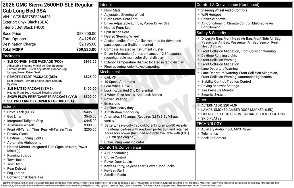 New 2025 GMC Sierra 2500 SLE w/ SLE Convenience Package AWD/4WD image 25