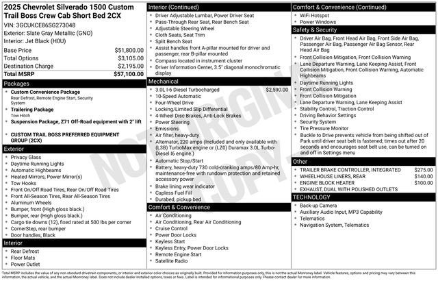 Used 2025 Chevrolet Silverado 1500 Custom Trail Boss image 34