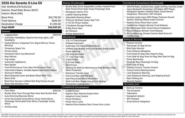 New 2026 Kia Sorento X-Line EX image 4