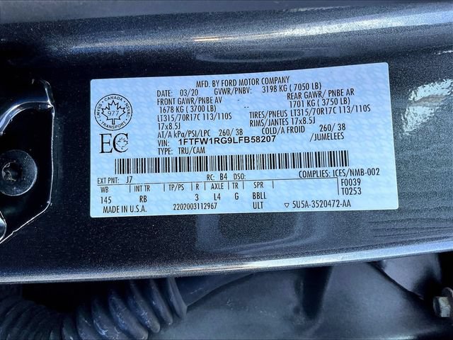 Used 2020 Ford F150 Raptor w/ Equipment Group 802A Luxury AWD/4WD image 21