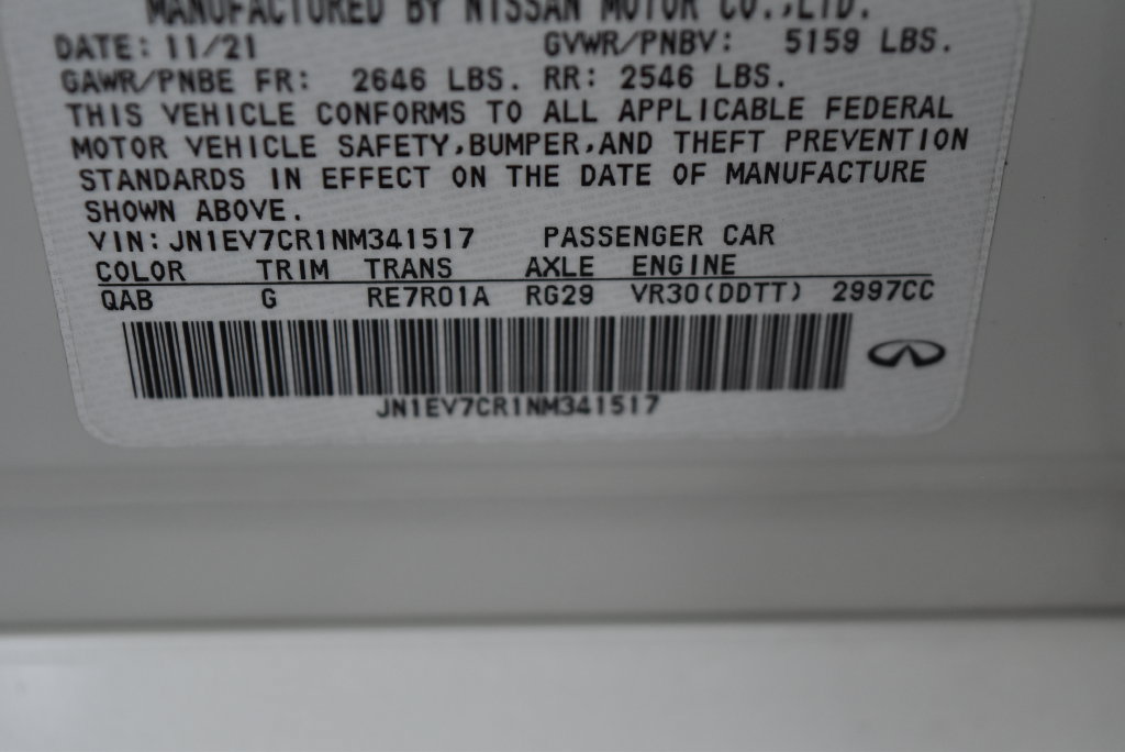 Used 2022 INFINITI Q50 Sensory AWD/4WD image 23