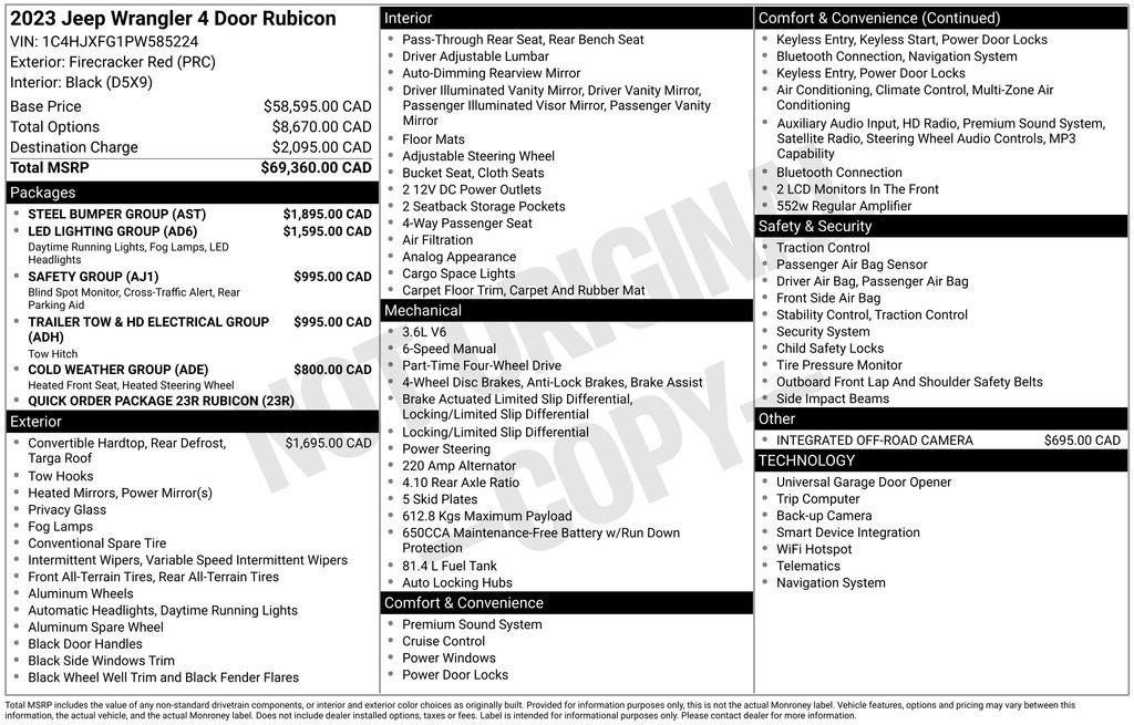 Used 2023 Jeep Wrangler Unlimited Rubicon w/ Steel Bumper Group image 47