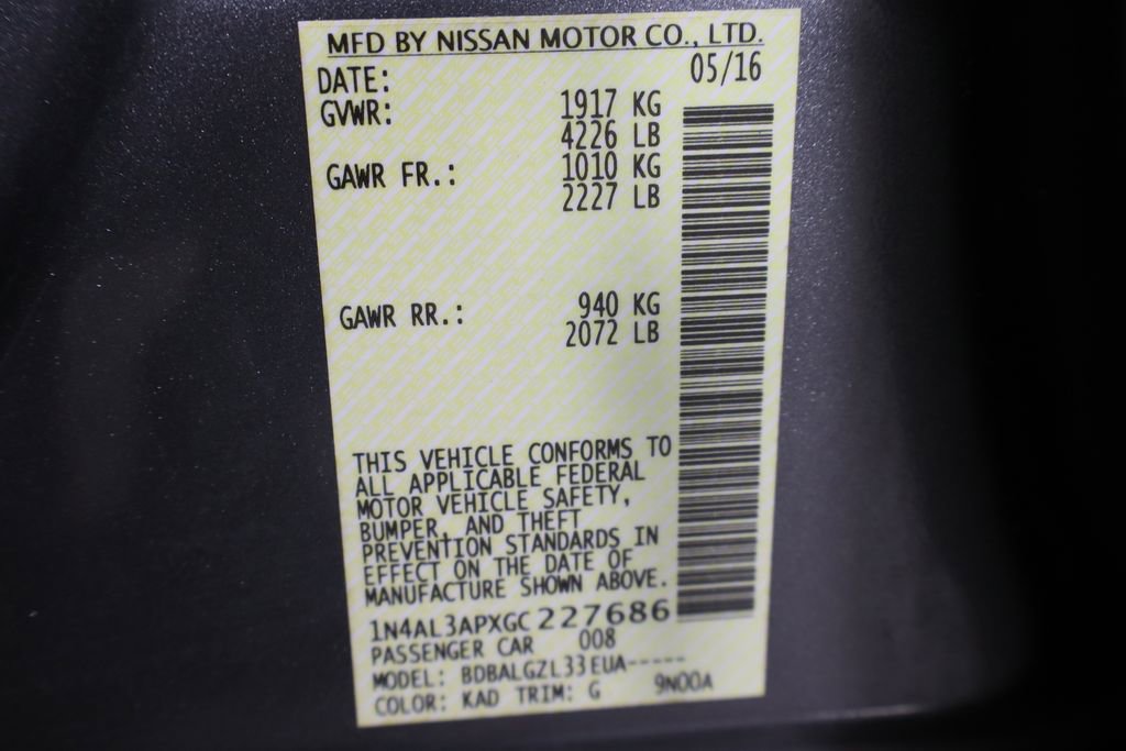 Used 2016 Nissan Altima 2.5 S w/ Power Driver Seat Package image 19