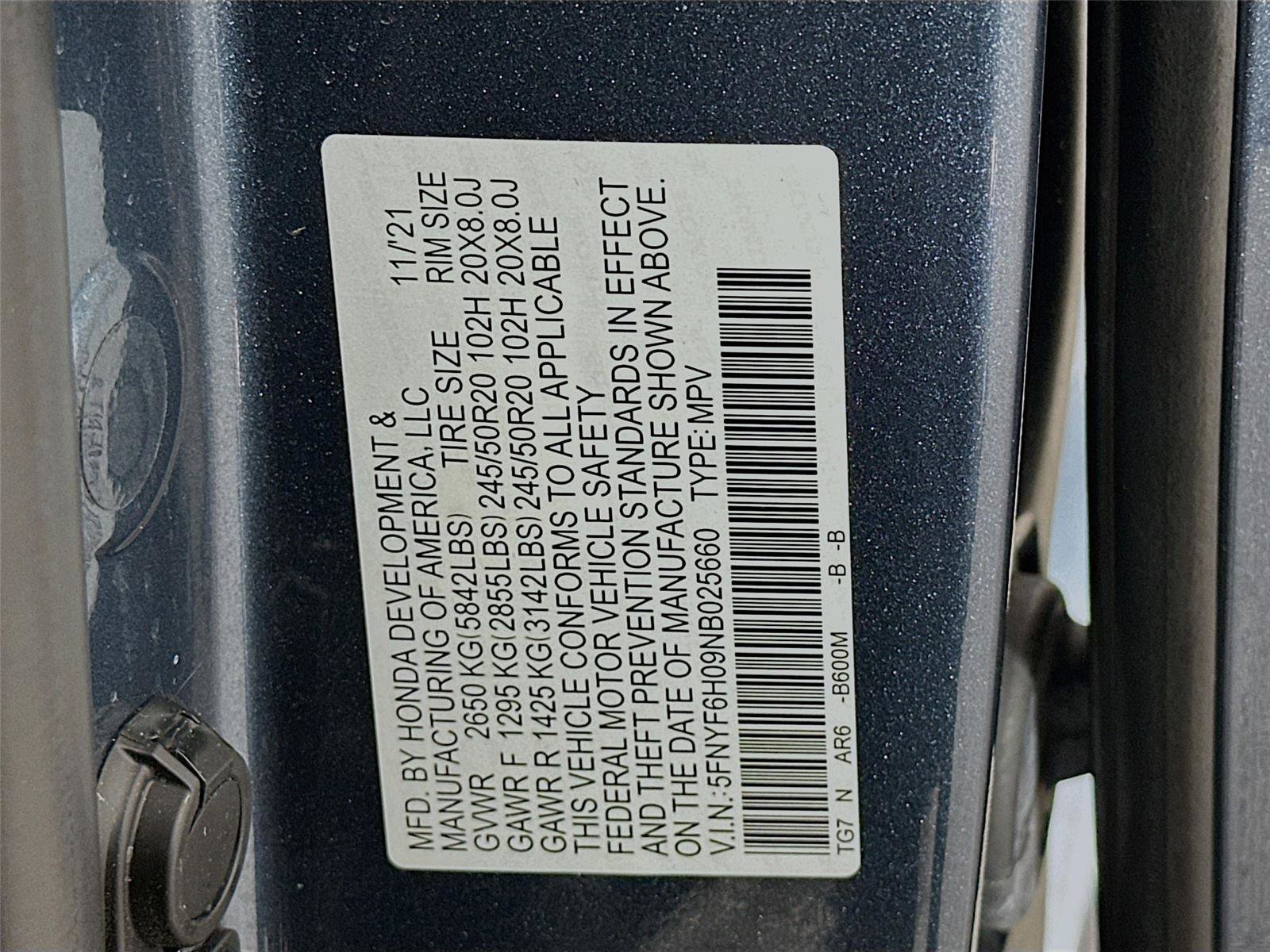 Certified 2022 Honda Pilot Elite image 24