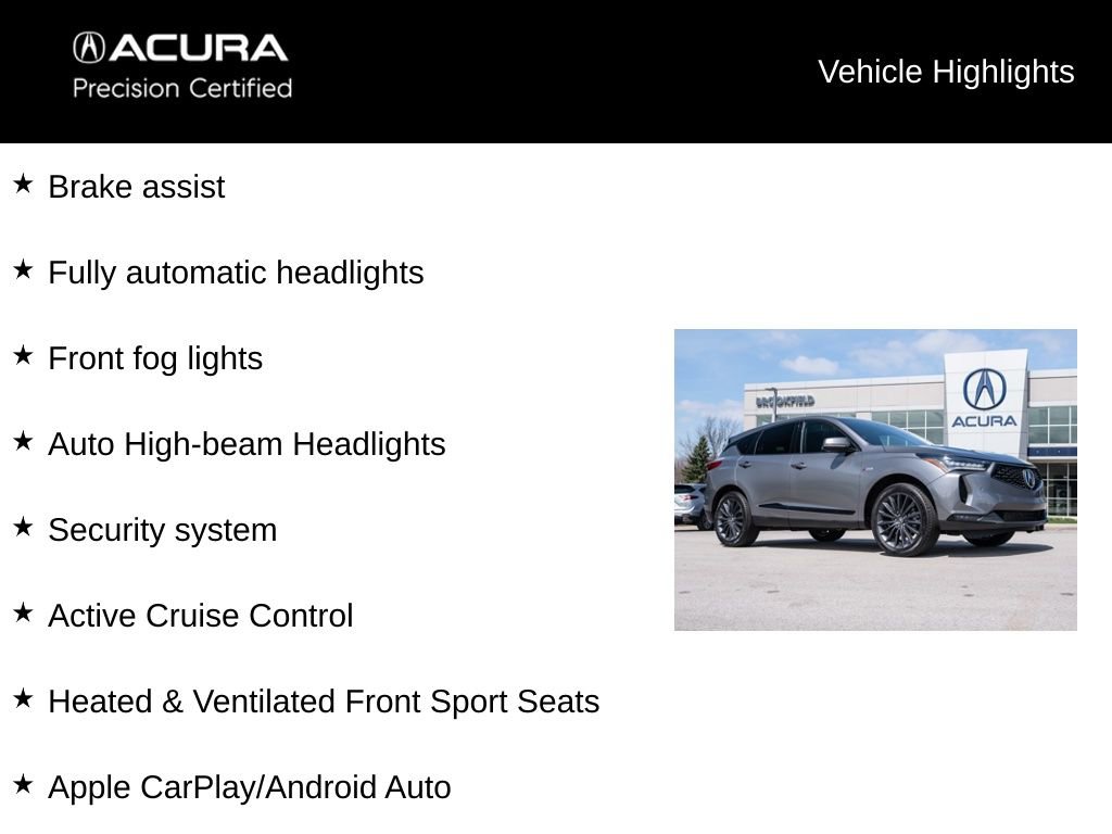 Certified 2023 Acura RDX AWD w/ A-Spec & Advance Pkg image 17