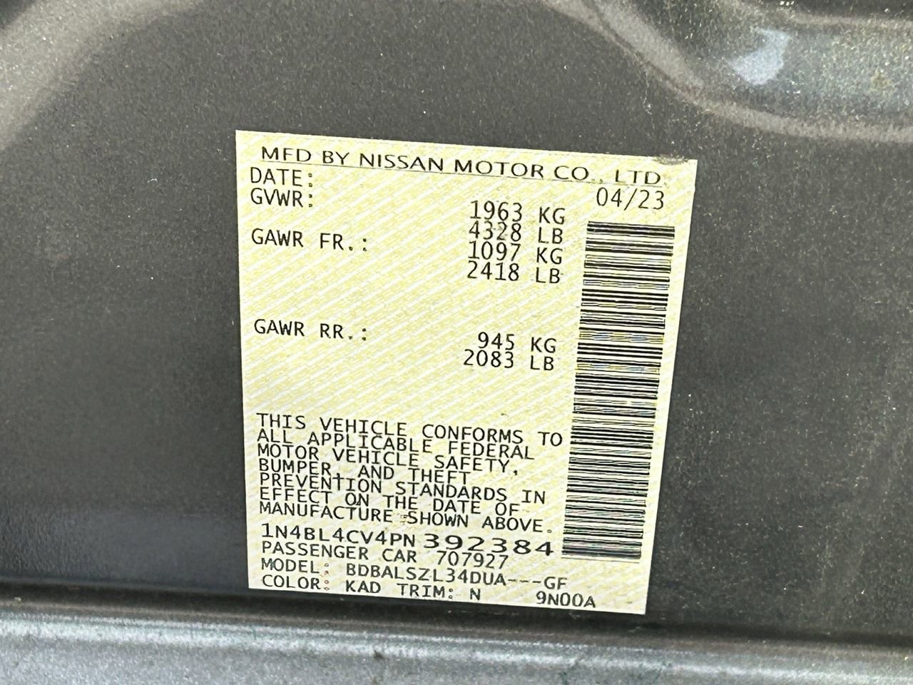 Certified 2023 Nissan Altima 2.5 SR image 13