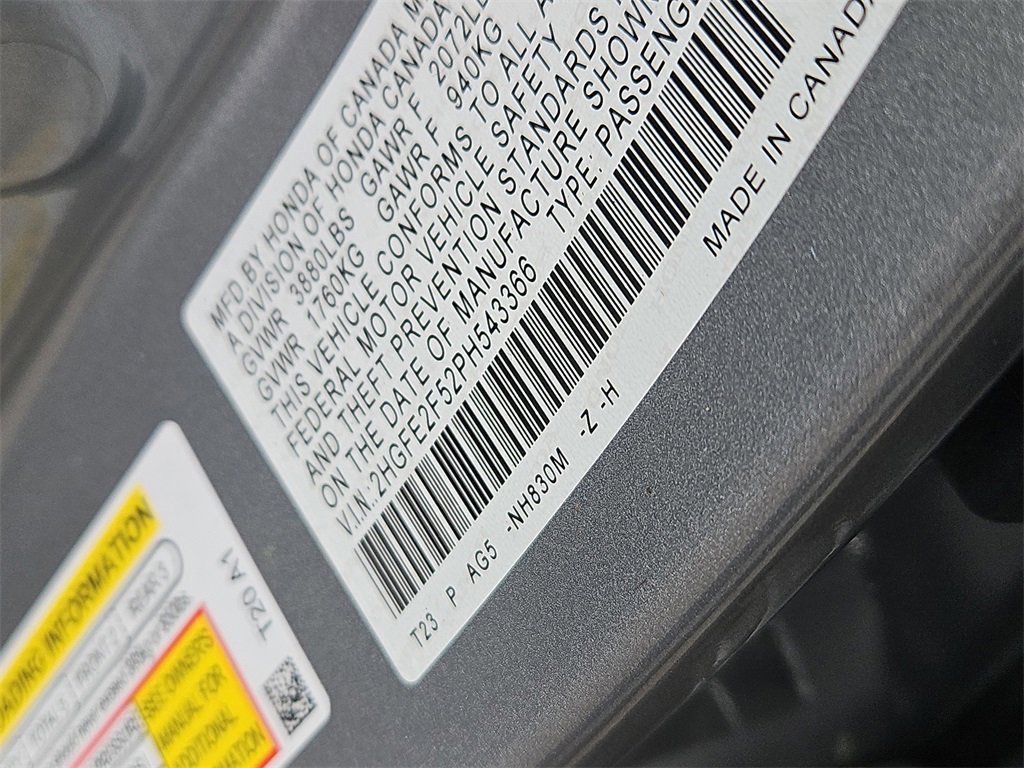 Certified 2023 Honda Civic Sport image 7