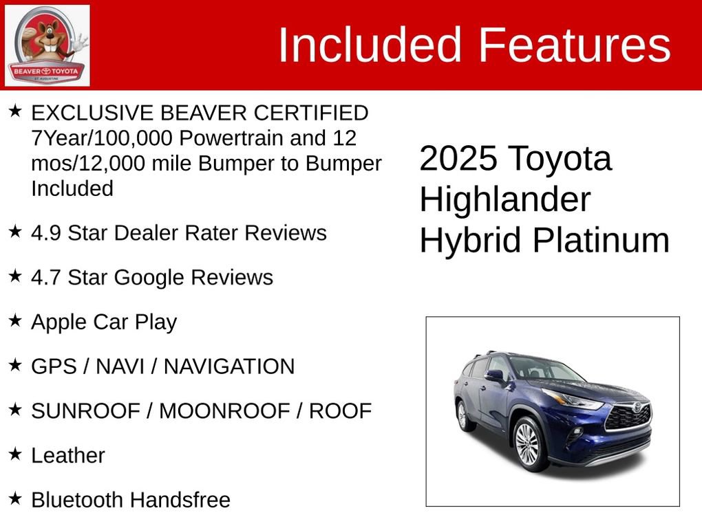 Used 2025 Toyota Highlander Platinum image 4