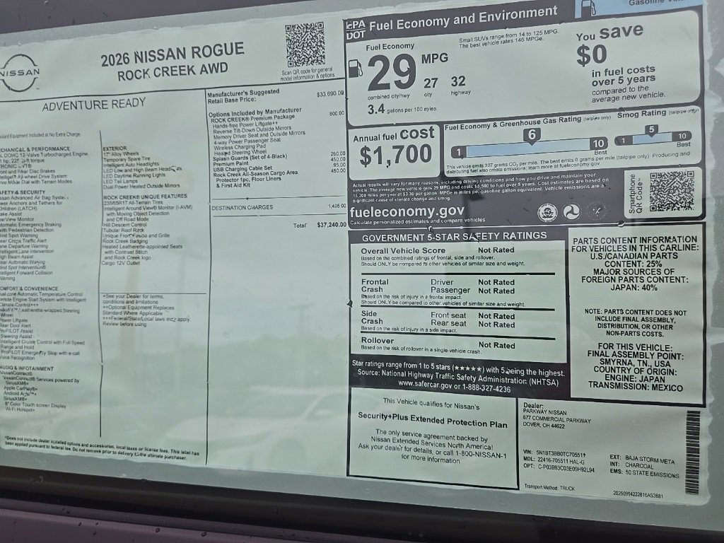 New 2026 Nissan Rogue SV w/ Rock Creek Premium Package image 43