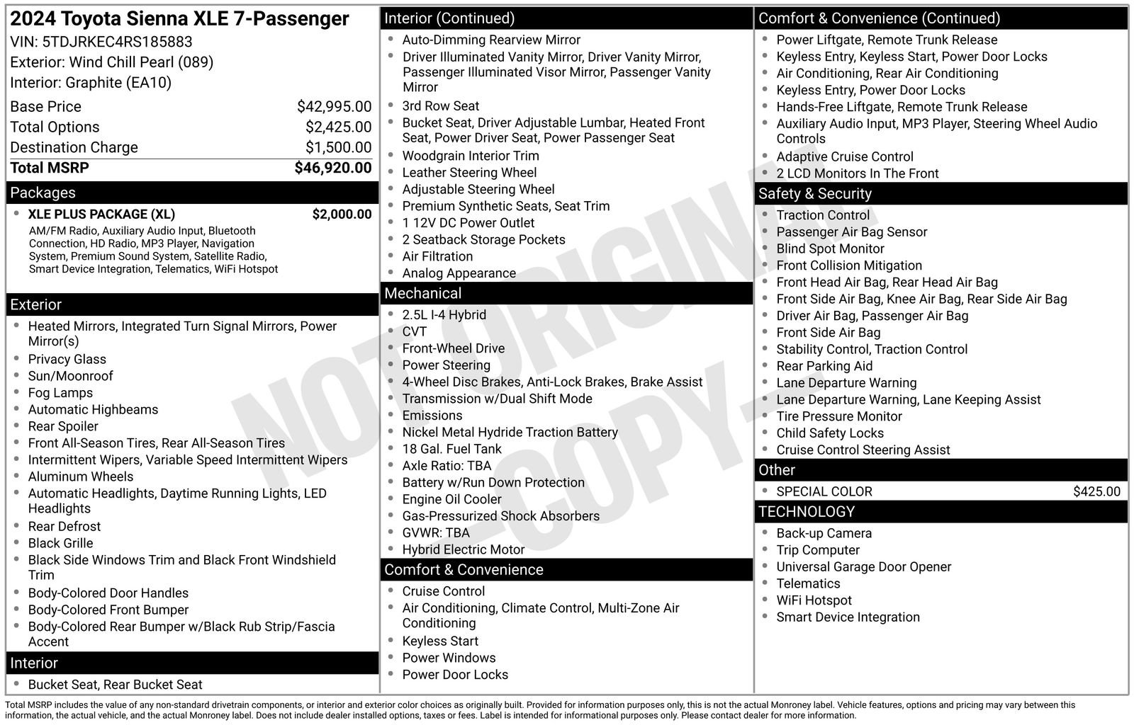 Used 2024 Toyota Sienna XLE w/ XLE Plus Package image 10