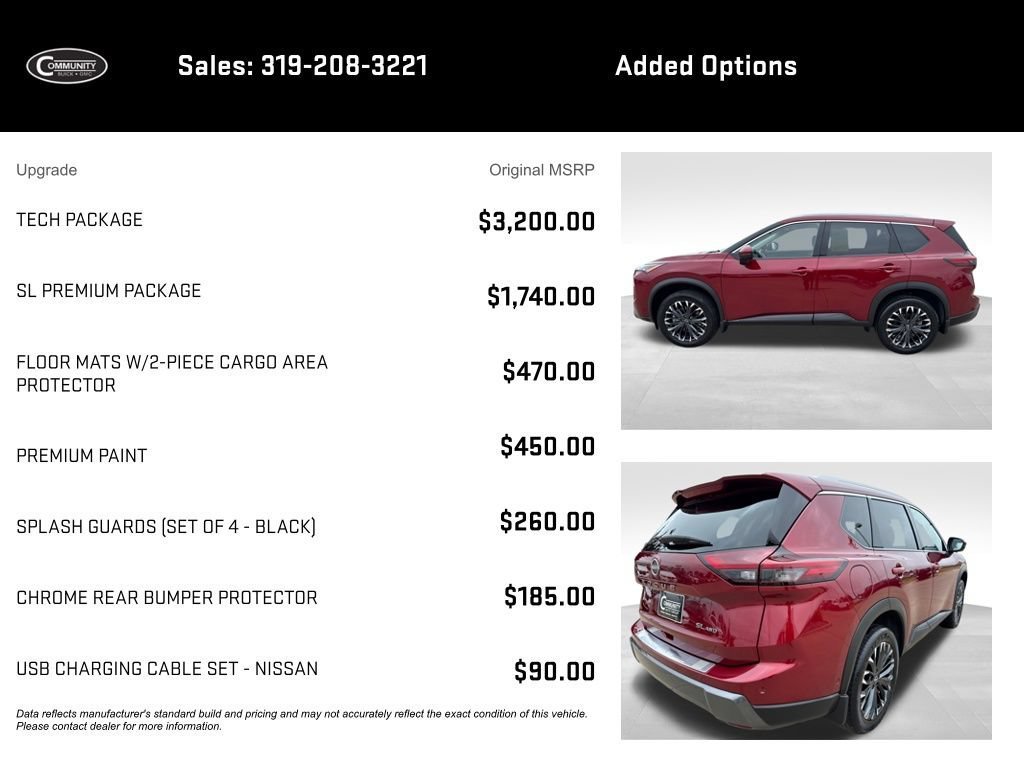Used 2025 Nissan Rogue SL w/ Tech Package AWD/4WD image 2