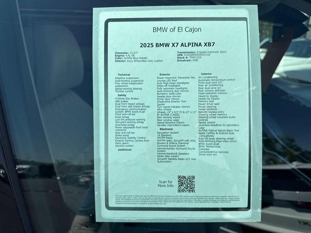Used 2025 BMW ALPINA XB7 AWD/4WD image 15