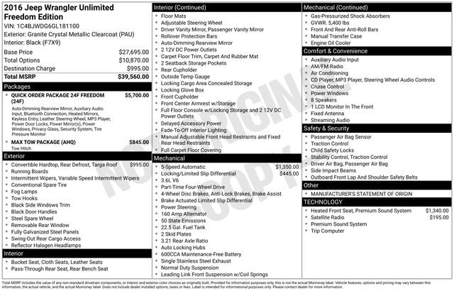 Used 2016 Jeep Wrangler Unlimited Sport image 28