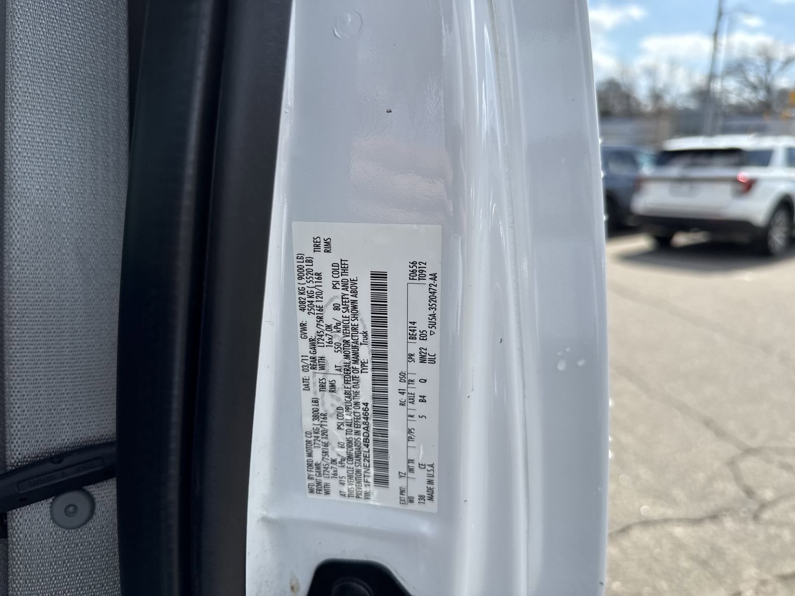 Used 2011 Ford E-250 and Econoline 250 w/ Commercial Cargo Van Pkg image 34