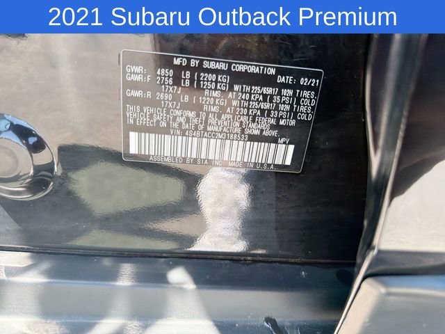 Used 2021 Subaru Outback Premium AWD/4WD image 31