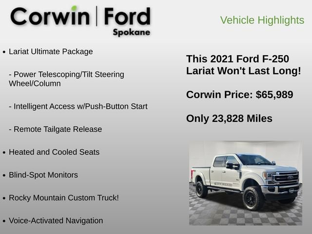 Used 2021 Ford F250 Lariat w/ Lariat Ultimate Package image 18