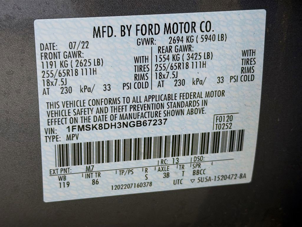 Used 2022 Ford Explorer XLT w/ Class IV Trailer Tow Package image 36