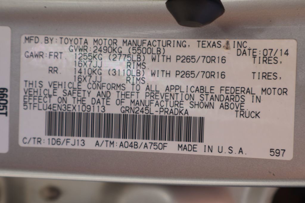 Used 2014 Toyota Tacoma 4x4 Double Cab w/ TRD Off-Road Package image 49