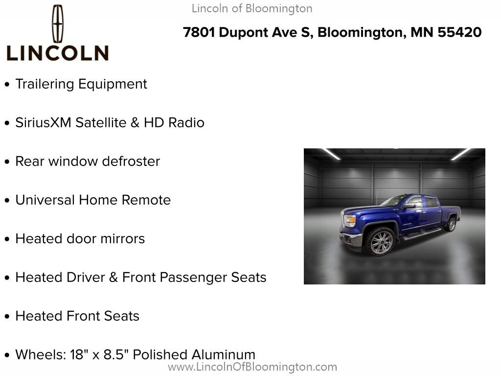 Used 2014 GMC Sierra 1500 SLT w/ SLT Crew Cab Value Package image 5