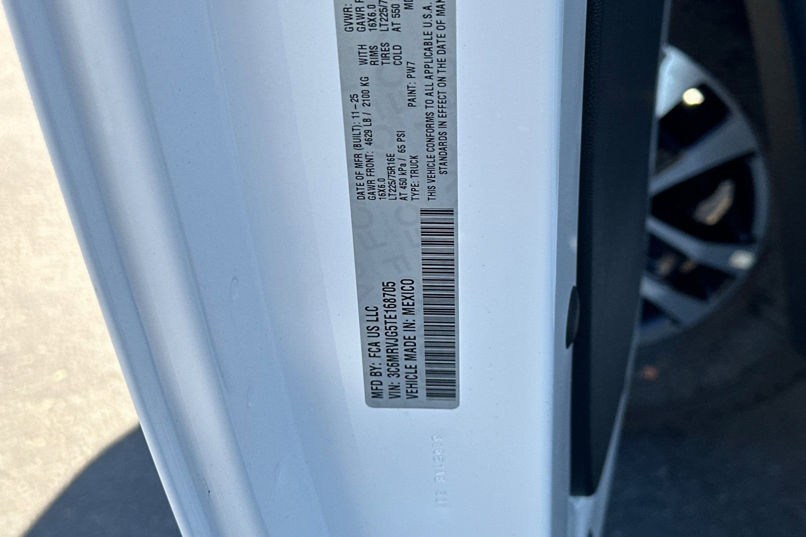 New 2026 RAM ProMaster 3500 w/ Quick Order Package 22G SLT FWD image 27
