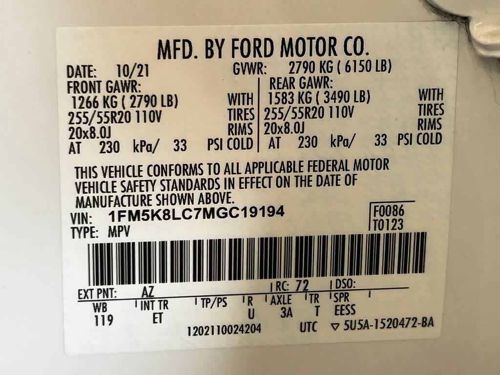 Used 2021 Ford Explorer King Ranch w/ Premium Technology Package AWD/4WD image 22