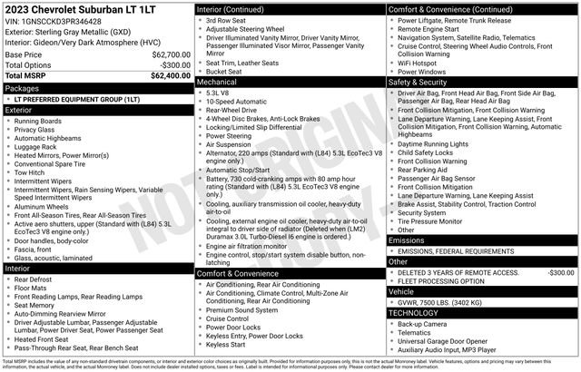 Used 2023 Chevrolet Suburban LT