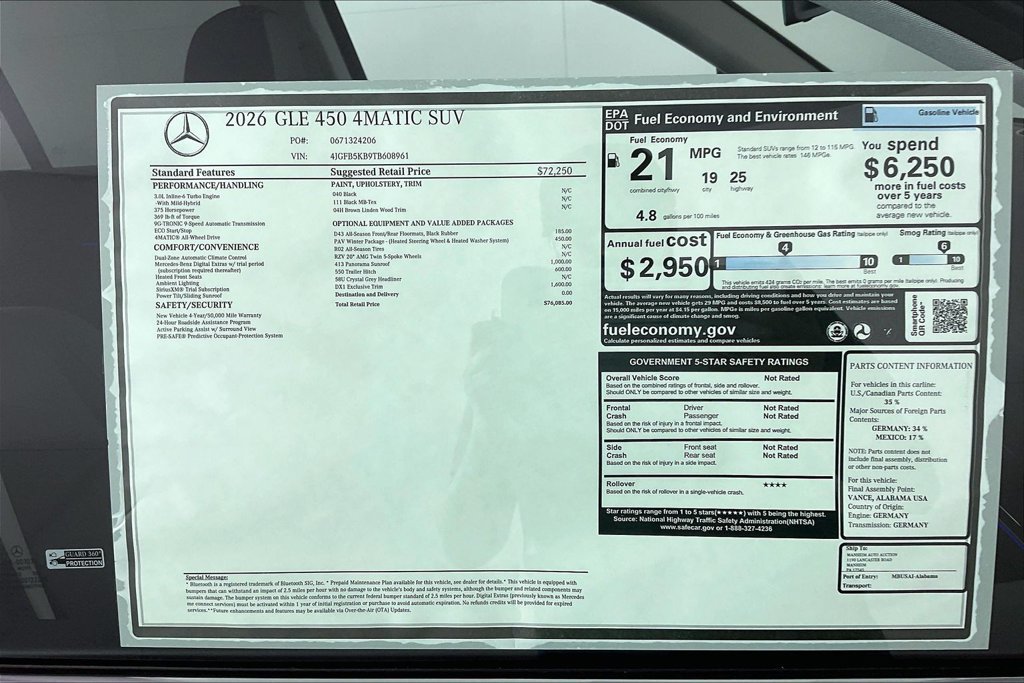 New 2026 Mercedes-Benz GLE 450 4MATIC image 14